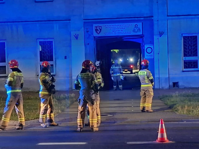 Zawalenie się budynku liceum w Częstochowie