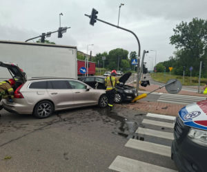 Wypadek na skrzyżowaniu w Starachowicach