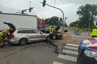 Wypadek na skrzyżowaniu w Starachowicach