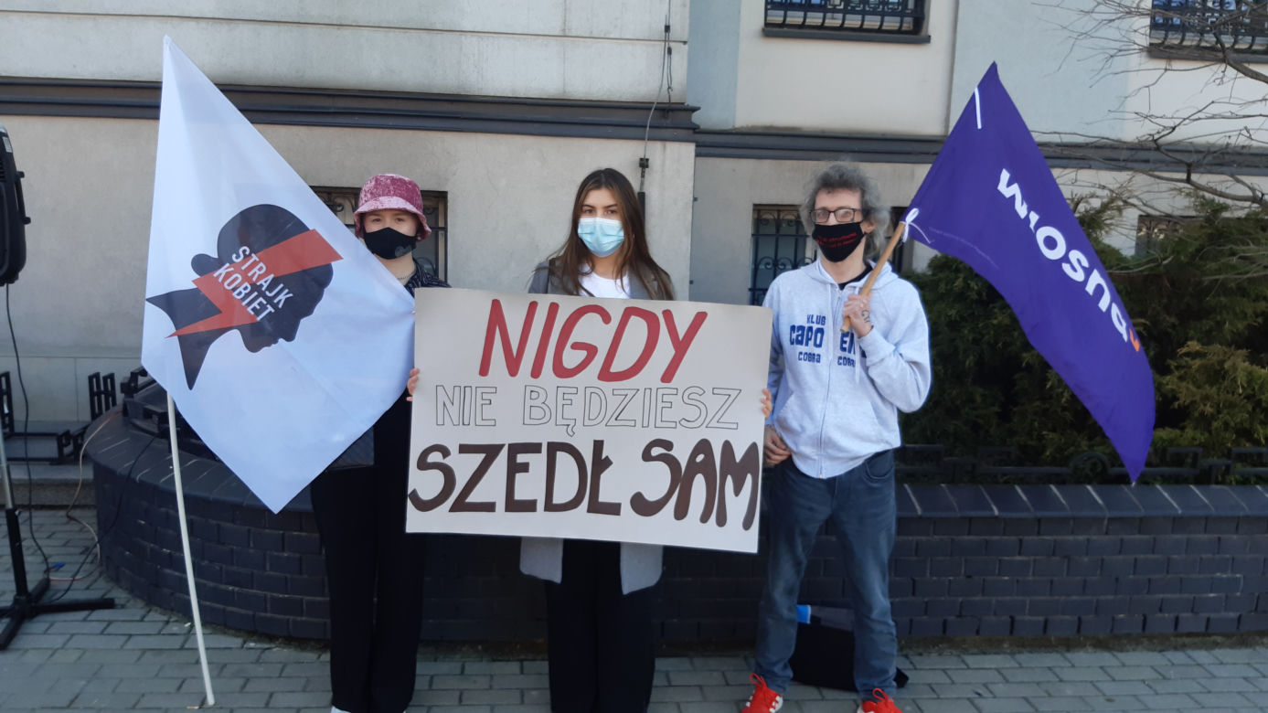 Licealista stanął przed sądem za udział w strajku kobiet