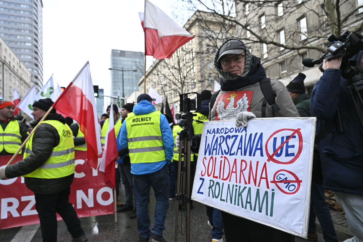 Protest rolników w Warszawie (3.01.2025)