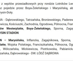 Trasy nocnych autobusów po zmianach