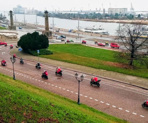 Motomikołaje przejechały ulicami Szczecina