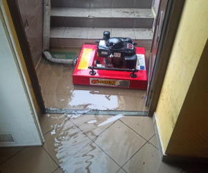 ​Osiedle Gronowo pod wodą po oberwaniu chmury