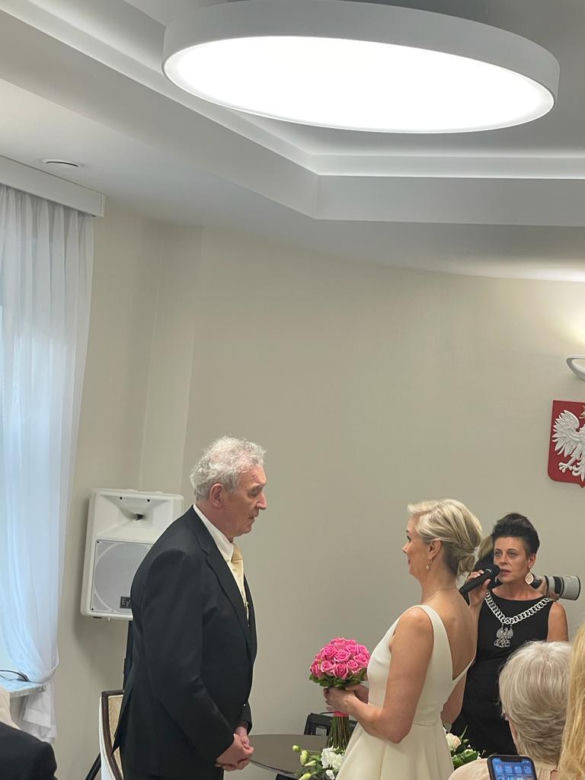 Ślub Waldemara Dąbrowskiego i Małgorzaty Brochockiej