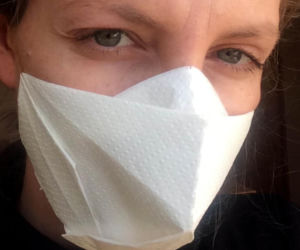 Maseczka ochronna origami - prosta, tania do szybkiego zrobienia w domu