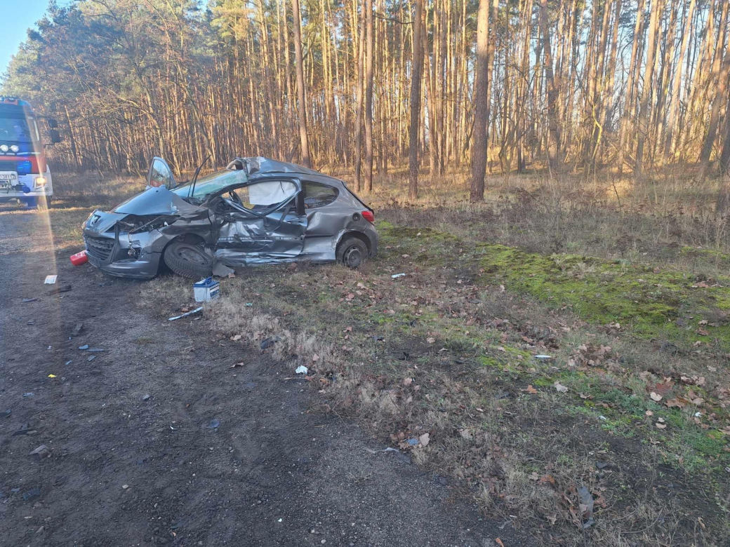 Wypadek na DK 10 w podbydgoskim Przyłubiu! Jedna osoba poszkodowana