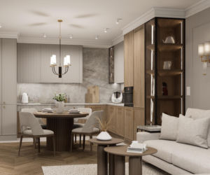 Kaszmirowe mieszkanie w gdańsku - projekt Renata Michałowicz