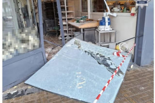 Cukiernia zdemolowana przez seniora