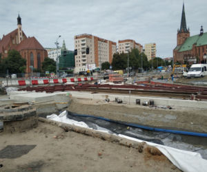 Przebudowa torowisk przy Moście Długim - lipiec 2020