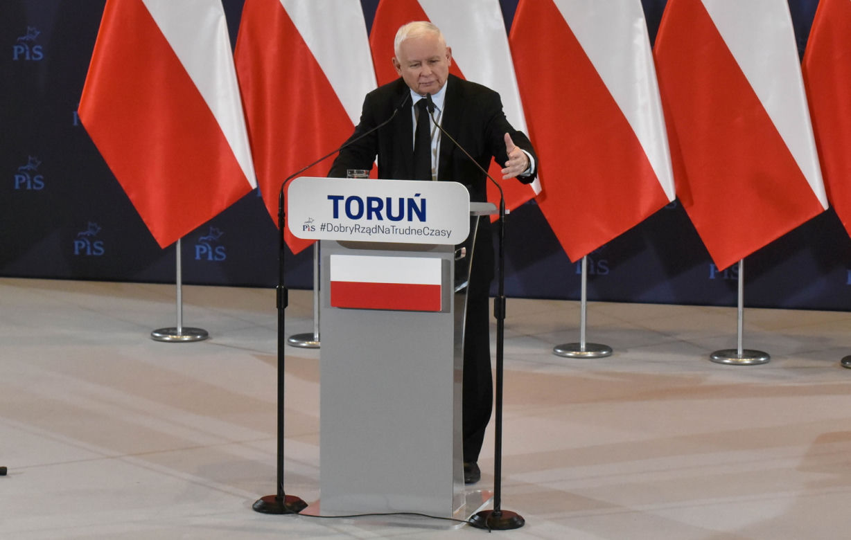 Jarosław Kaczyński na spotkaniu w Toruniu odpowiedział na pięć pytań publiczności