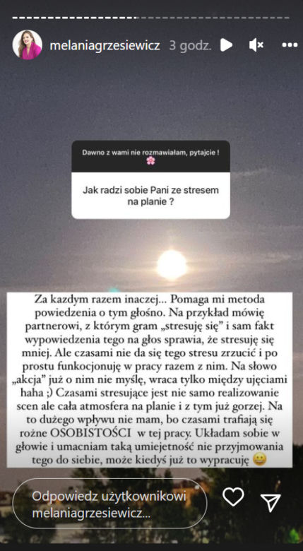 M jak miłość. Melania Grzesiewicz (Anita) odpowiada na pytania fanów