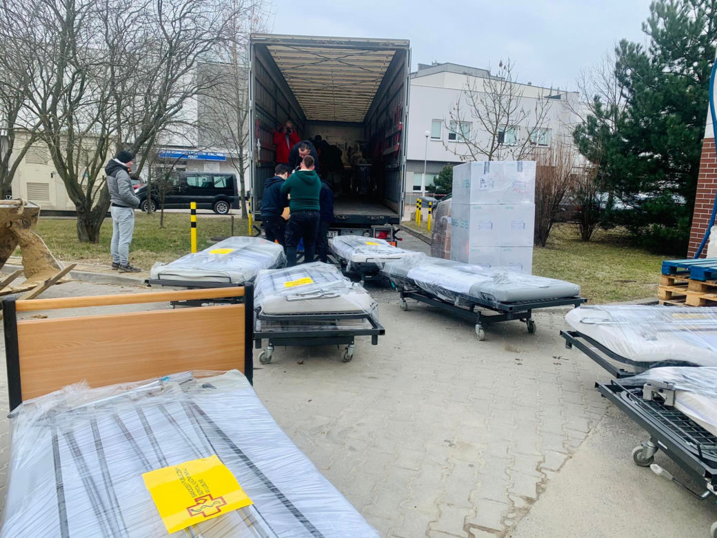 Z SPSK4 wyjechał tir medyczny do szpitala w Równem