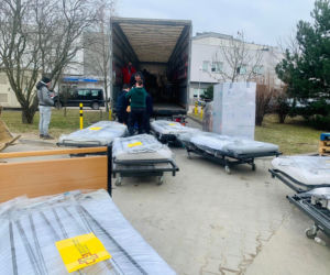 Z SPSK4 wyjechał tir medyczny do szpitala w Równem