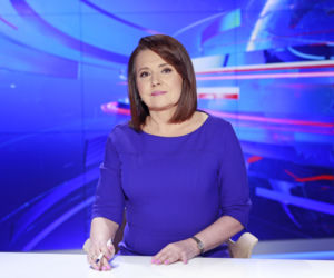 Danuta Holecka z mężem