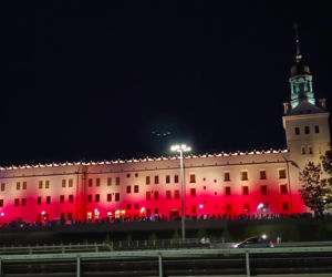 Nowa iluminacja Zamku Książąt Pomorskich w Szczecinie