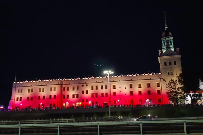 Nowa iluminacja Zamku Książąt Pomorskich w Szczecinie