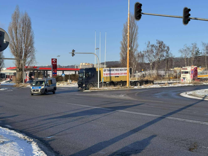 Protest przewoźników na obwodnicy Trójmiasta