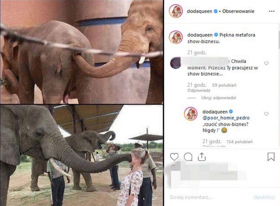 Na Instagramie zasugerowała, jak naprawdę się zachowuje.