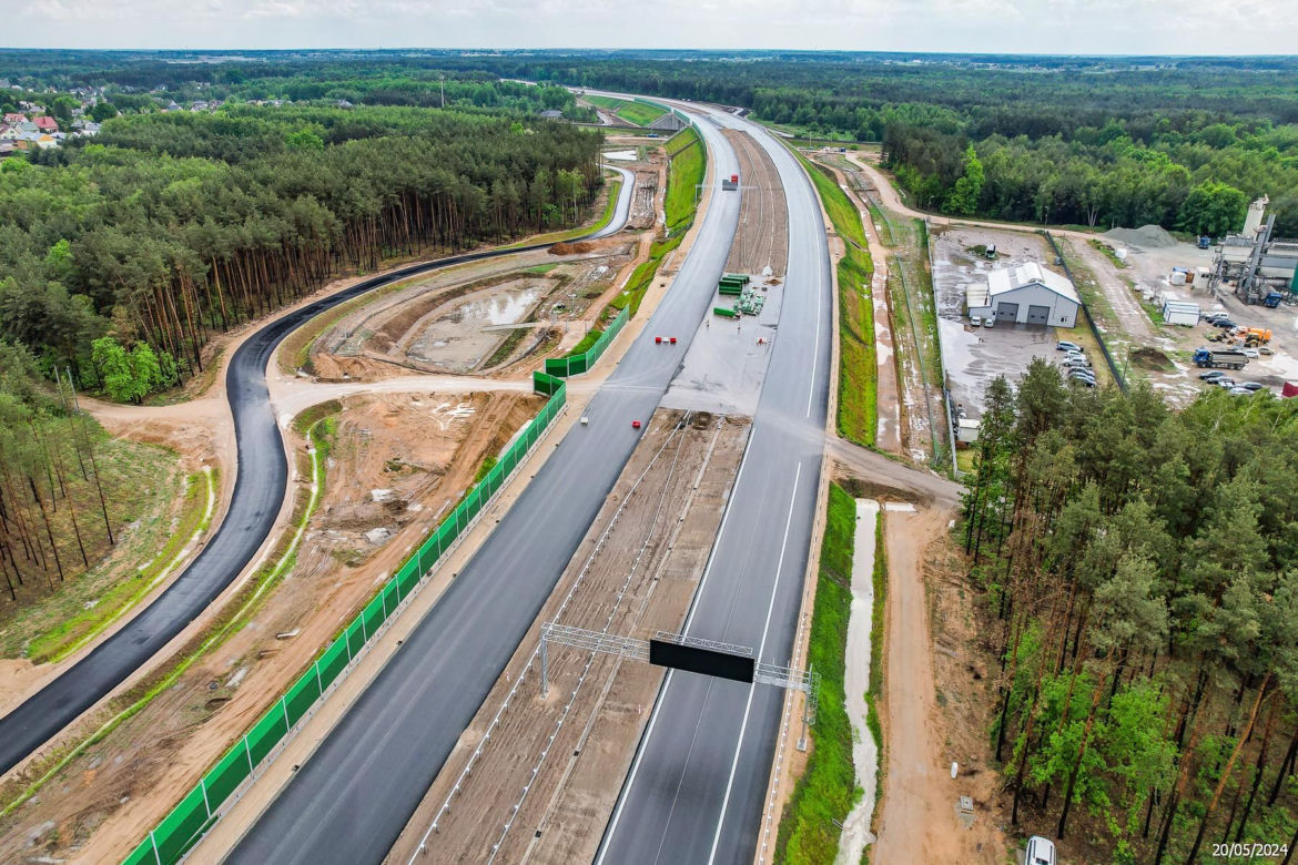 Tak wygląda plac budowy autostrady A2 od węzła Siedlce Zachód do węzła Siedlce Południe 