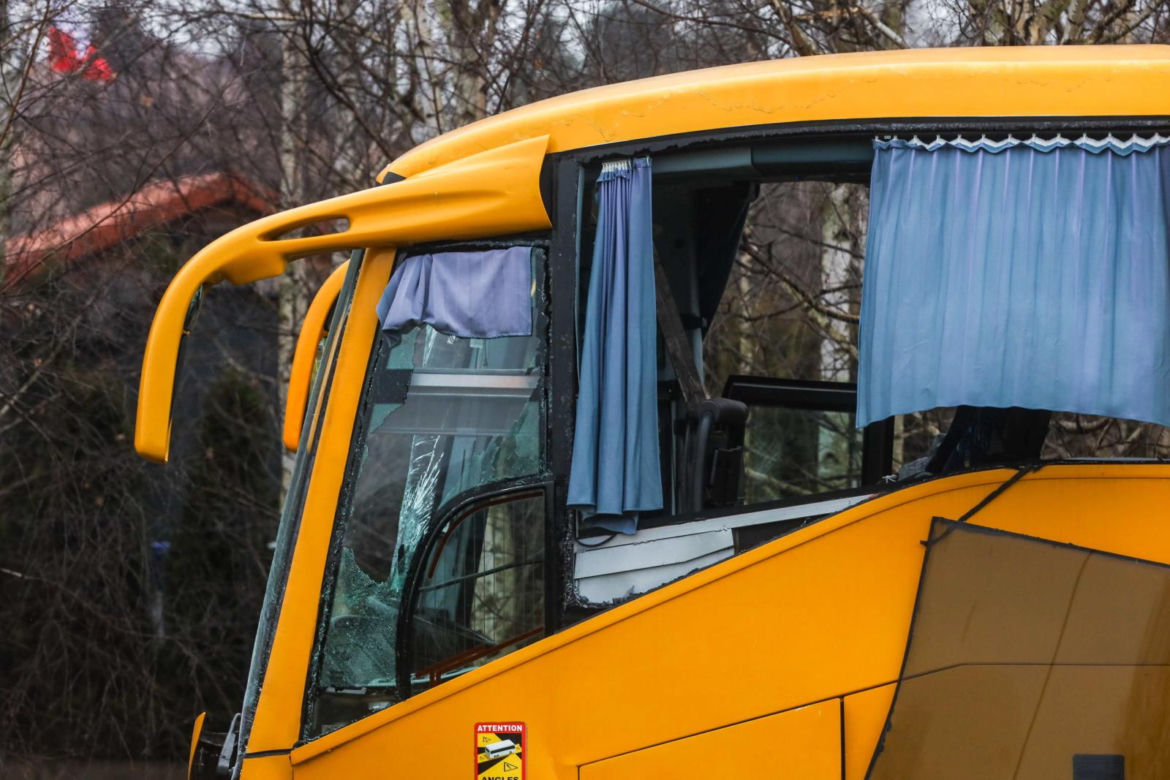 Wypadek autokaru w Rzeszowie