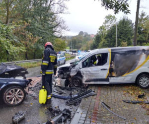 Cztery osoby w szpitalu po wypadku w Librantowej! ZMIAŻDŻONE bmw