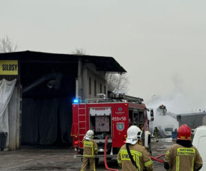 Pożar w Gliwicach. Spłonęły pomieszczenia stolarskie
