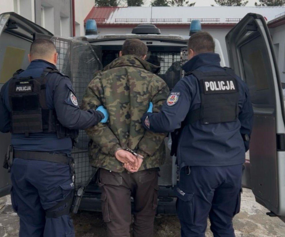 Rodzinny horror w Izbicy. Syn katował matkę, nożem ranił policjanta