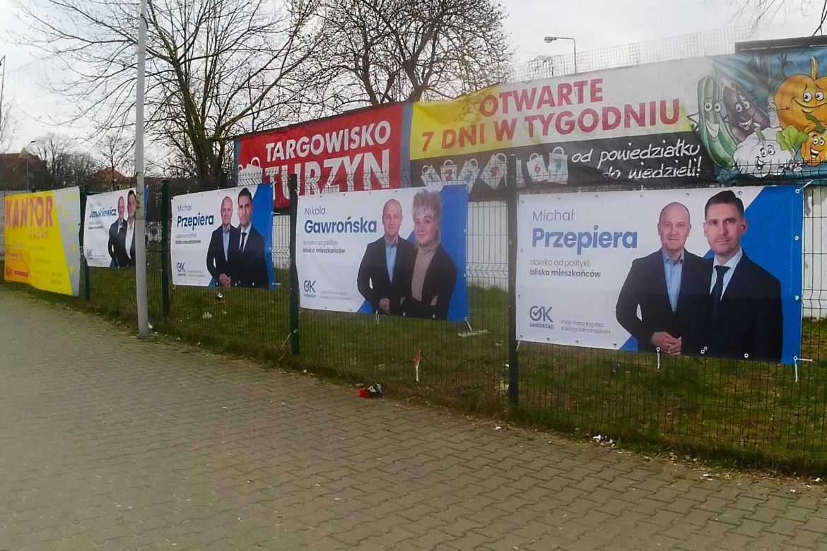Przedwyborcza "baneroza" w Szczecinie