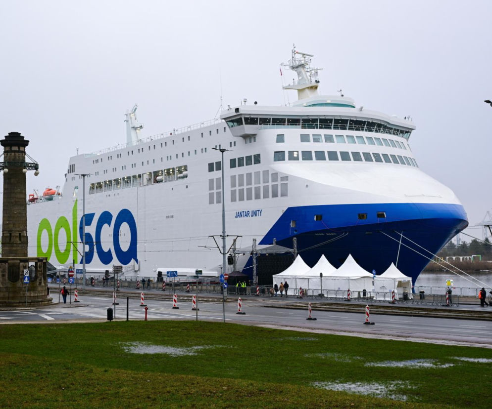 Jantar Unity uroczyście ochrzczony! Tak prezentuje się najnowocześniejszy prom w Polsce