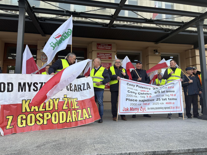 Protest rolników w Rzeszowie