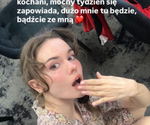 M jak miłość. Dominika Kachlik (Franka) na Instagramie