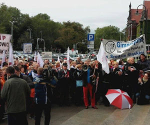 Protest nauczycieli we Wrocławiu