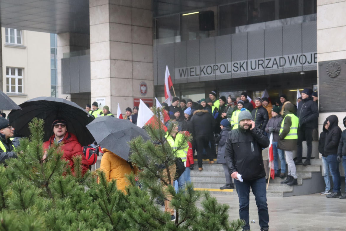 Protest rolników w Poznaniu 