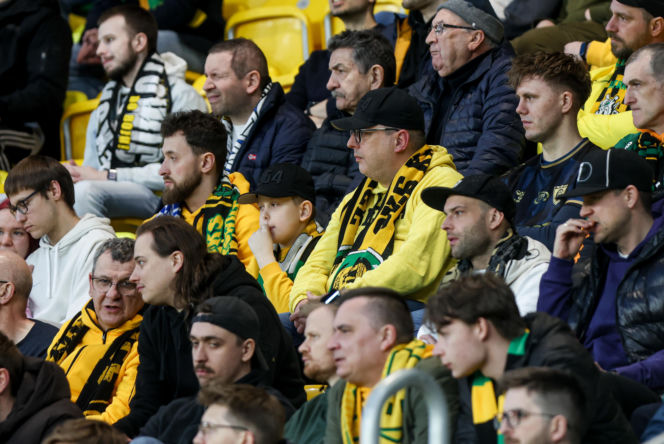 GKS Katowice - Lechia Gdańsk: Zdjęcia kibiców i zawodników z meczu 25. kolejki PKO BP Ekstraklasy