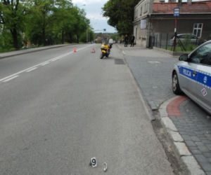 Dramatyczny wypadek motocyklisty w Jarosławiu