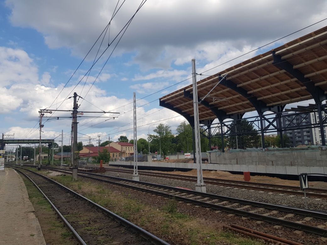 Białystok. Budowa przy dworcu PKP. Zobacz galerię z postępów prac [ZDJĘCIA]