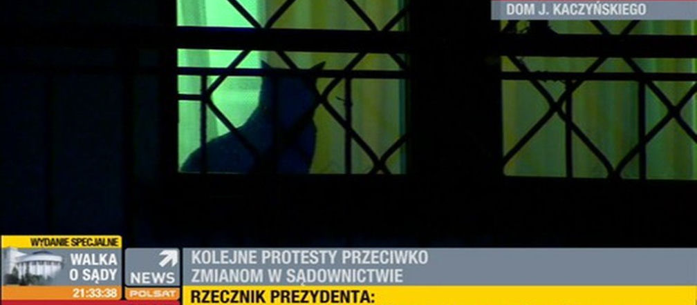 Protest przed domem Kaczyńskiego