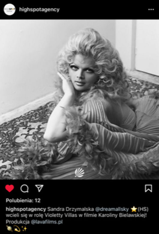Sandra Drzymalska zagra Violettę Villas. Odważne zdjęcia 