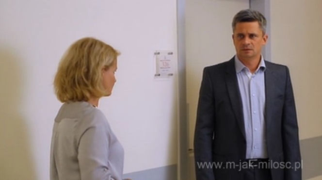 M jak miłość odc. 1030. Wiktor Żak (Piotr Grabowski), Marta (Dominika Ostałowska)