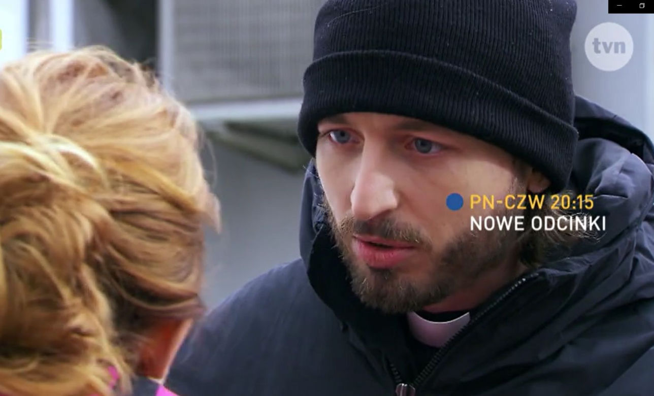 Na Wspólnej odc. 3277. ksiądz Olek (Jan Hussakowski), Anastazja (Karolina Bacia)