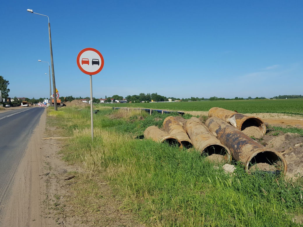 Budowa ronda u zbiegu ul. Szybowników z Działkową
