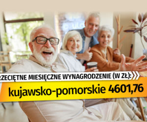 Przeciętne miesięczne wynagrodzenie (w zł)