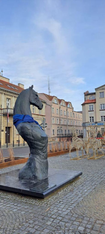 Tak prezentuje się pomnik Seksownego Konia z Konina
