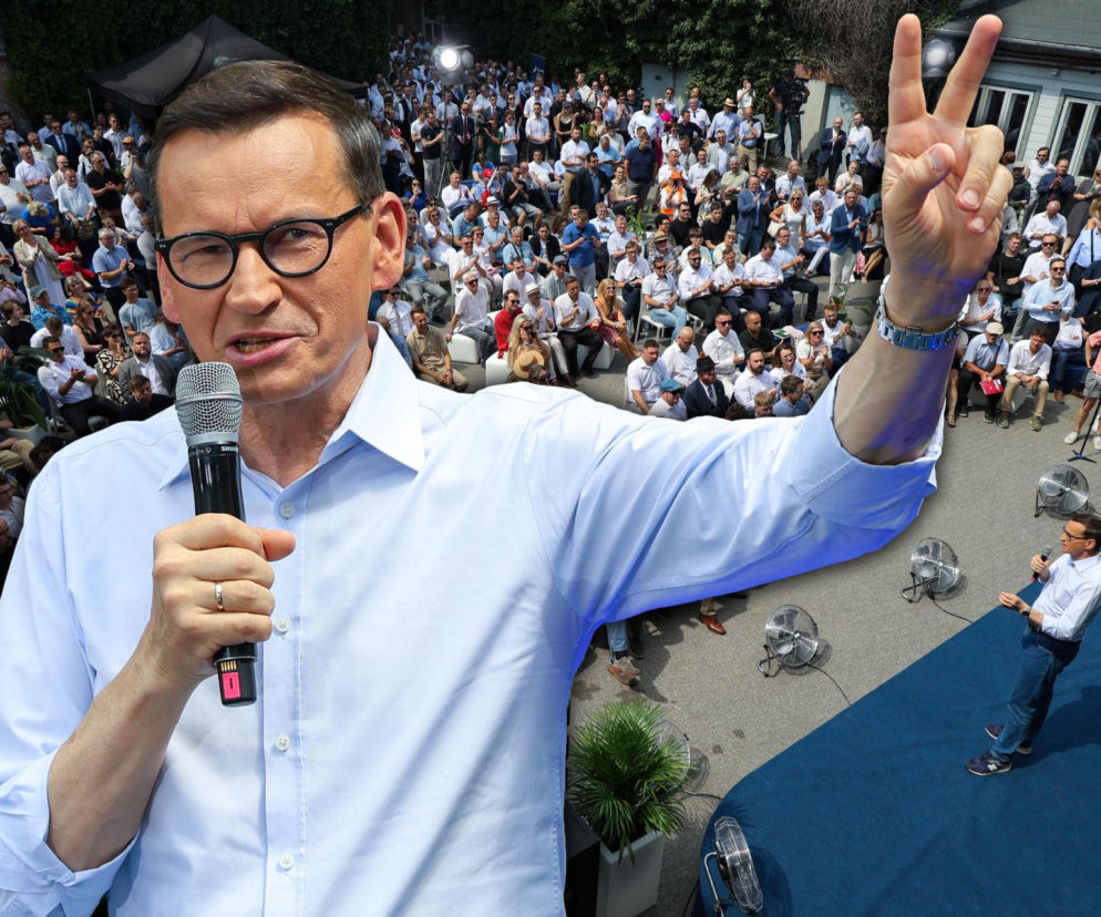 Mateusz Morawiecki przemawia na kongresie Rozwój + Wy. O wizji demograficznej polityka przeczytasz w Eskice.