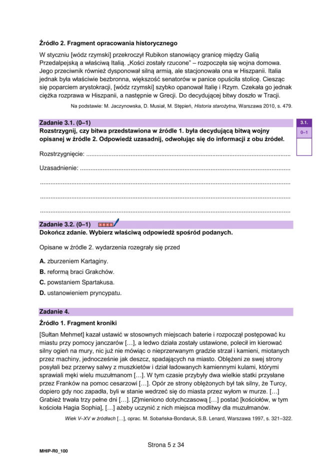 Matura 2026 z rozszerzonej historii: arkusze CKE [Formuła 2023] 18.05.2026