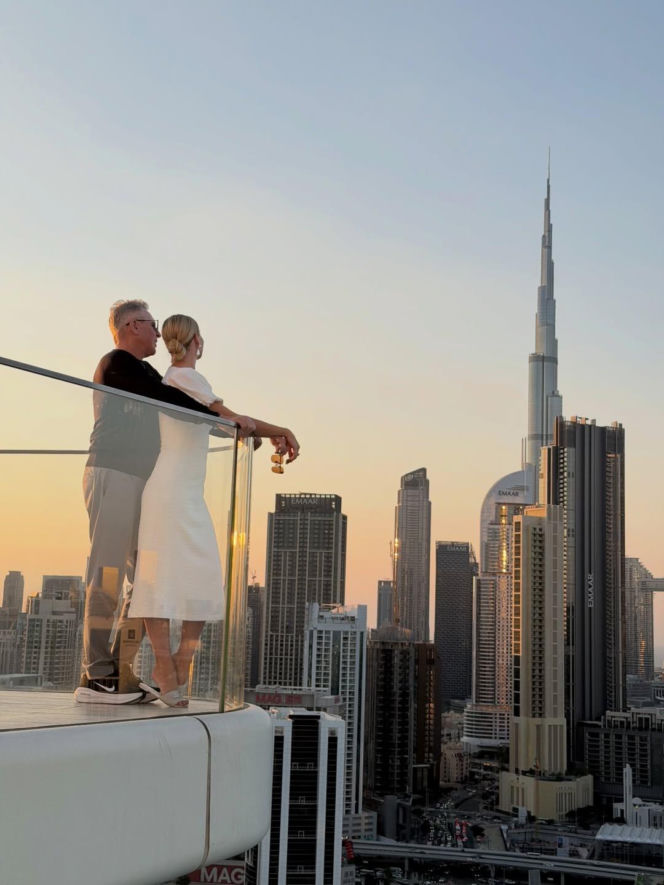 Izabela Janachowska z mężem