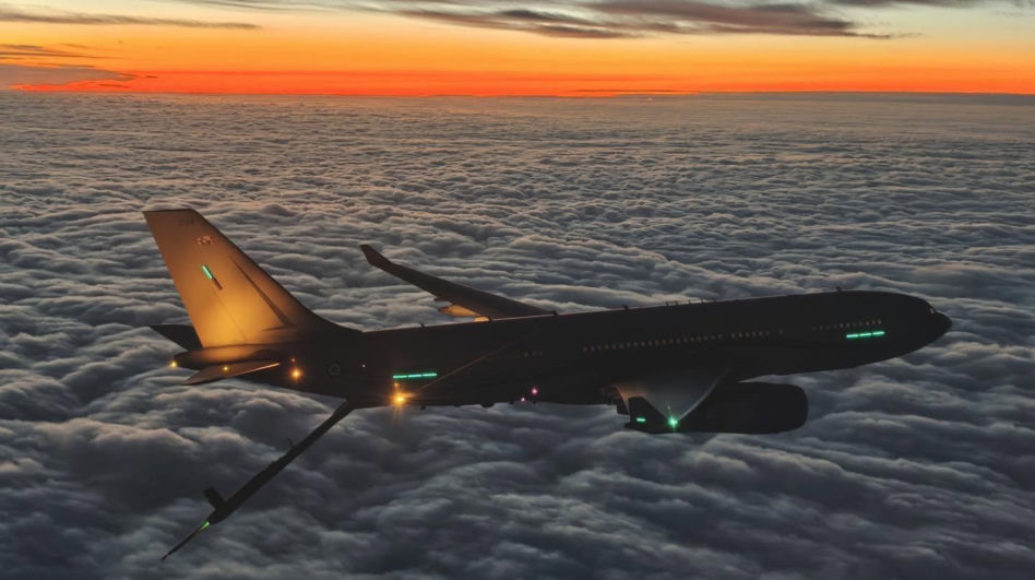 Polski F-16 i francuski Airbus A330 MRTT. Jak wyglądało tankowanie w powietrzu po defiladzie?