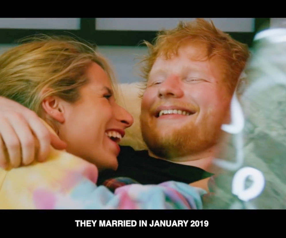Ed Sheeran i Cherry Seaborn w teledysku