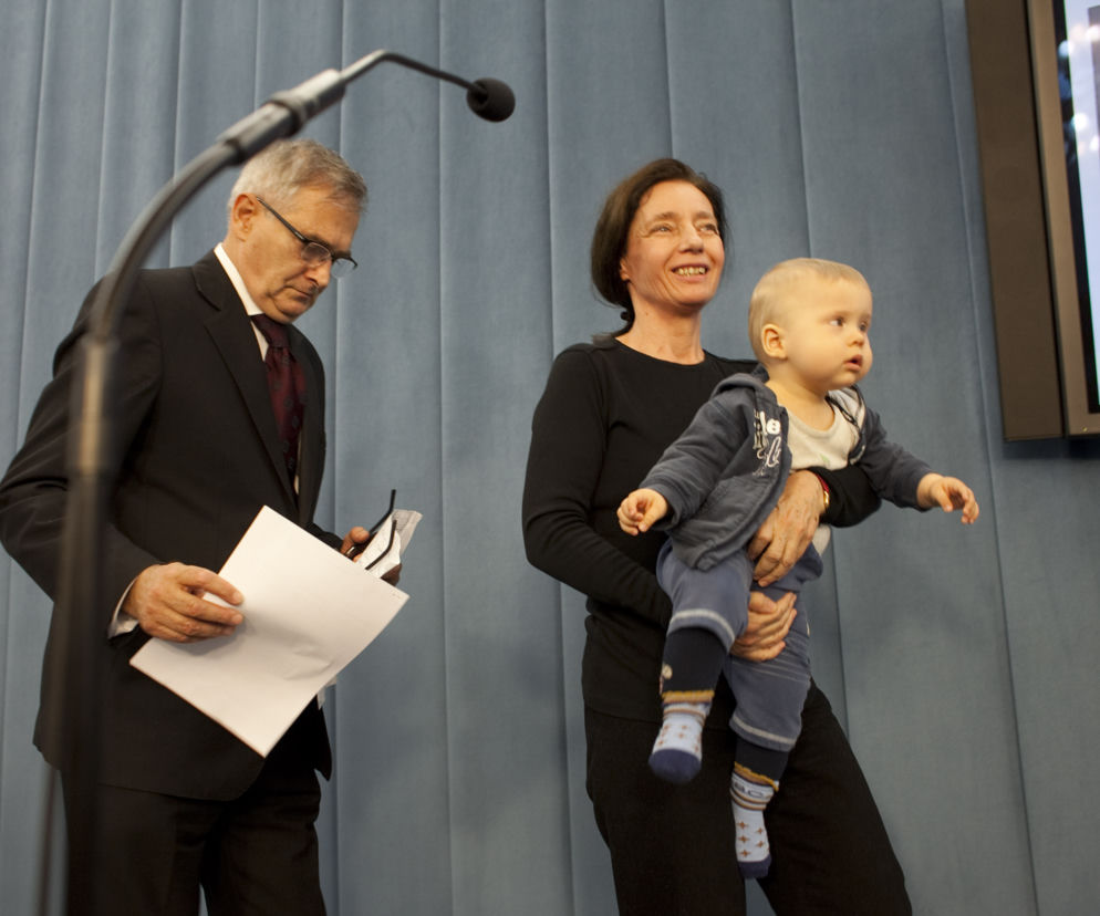 Barbara Sienkiewicz z dziećmi